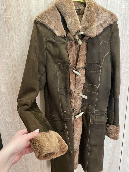 Естествена кожа палто