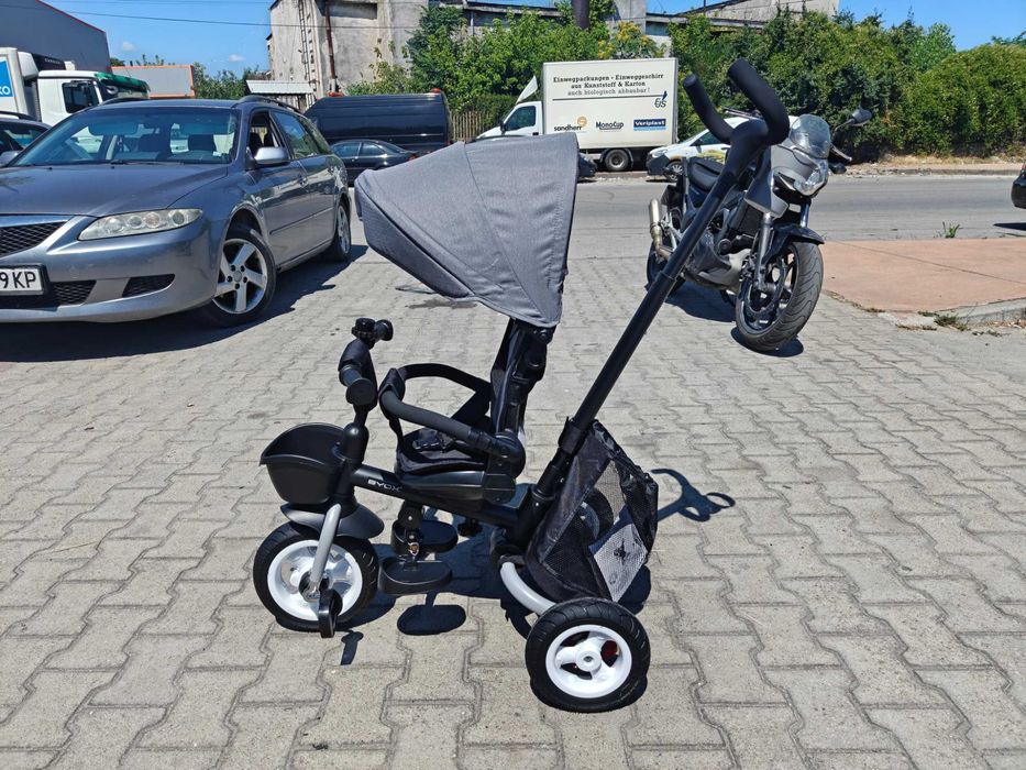 BYOX Детска триколка Flexy LUX сив