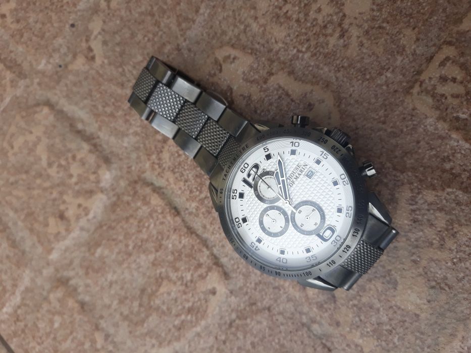 Ceas metalic elegant, Gri Antracit, nu apple watch, garmin sau samsung