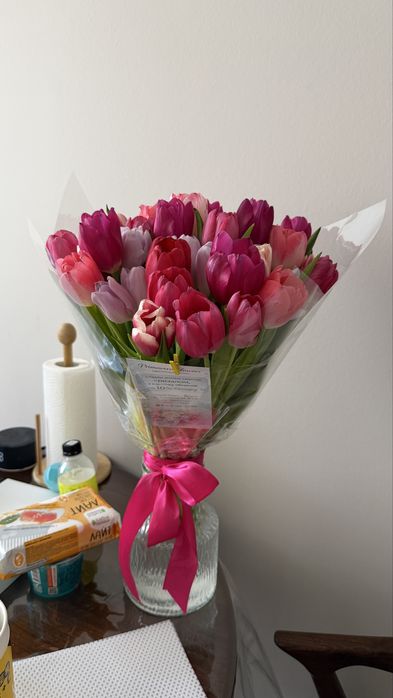 Срочно Букет тюльпаны 51 штука свежие