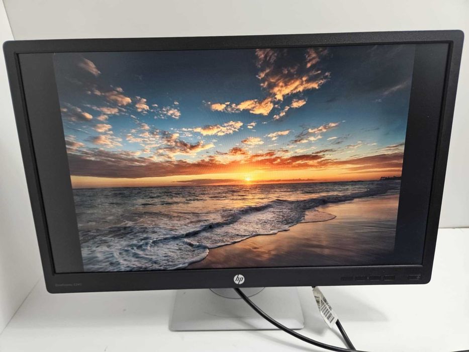 +Гаранция! HDMI IPS Монитор HP EliteDisplay E240 23.8" инча + кабел