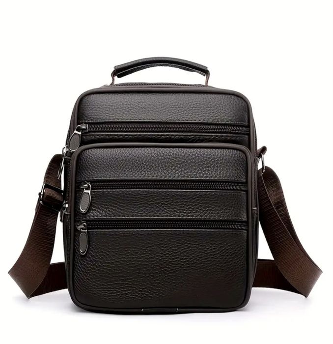 Мъжки функционални кожени чантички/Черна и Кафява ест.кожа -8%Промоция