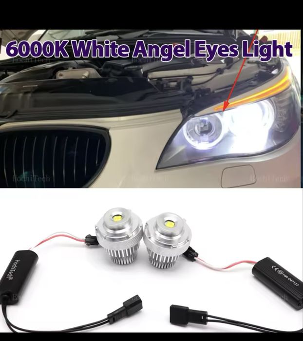 Set Led Angel Eyes Bmw Seria 5 E60 LCI Facelift Halogen H7