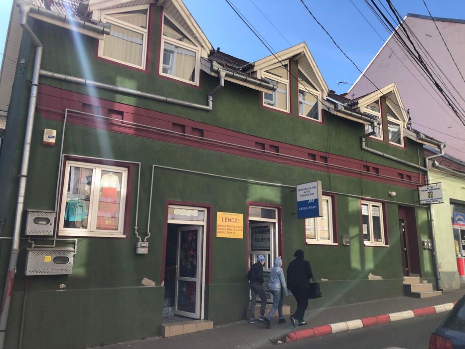 Spații comerciale și un apartament.