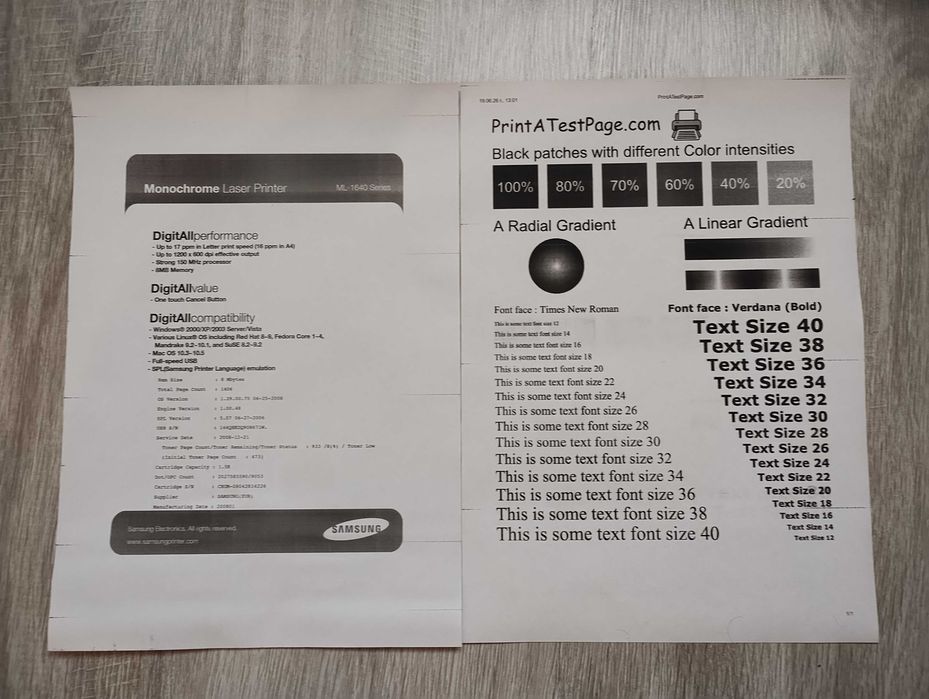 Лазерен принтер Samsung ML-1640