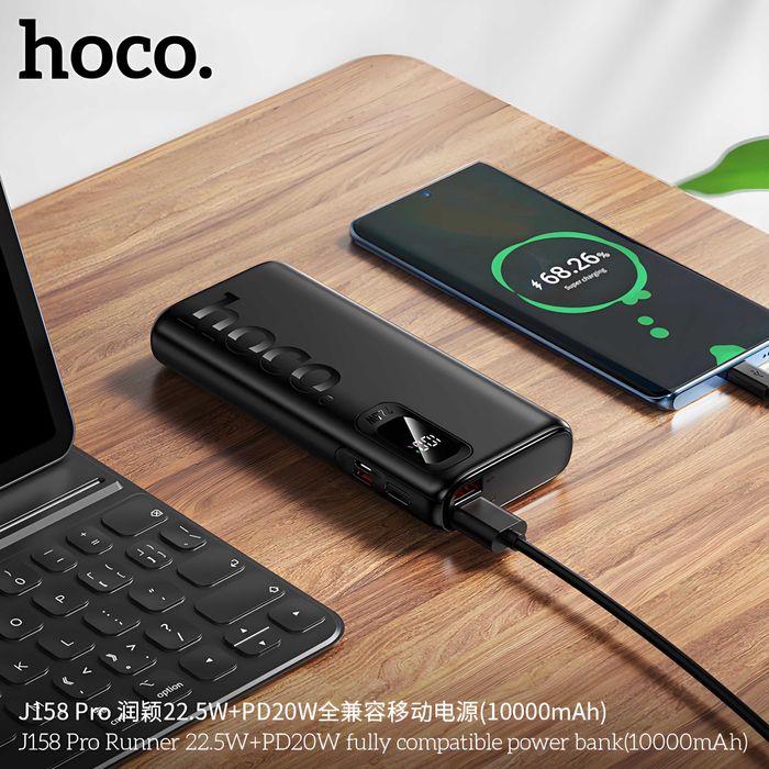 Hoco J158 Pro QC3.0 22.5W+PD20W 10000mAh Power Bank for iPhone 16 17