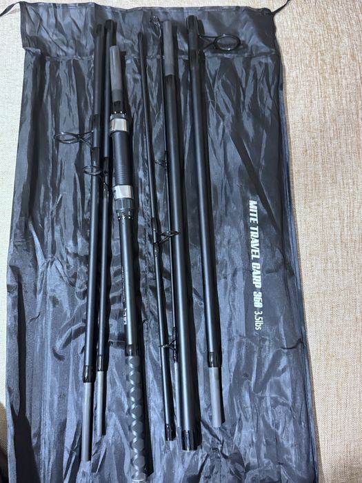 Lansetă Crap Travel MITE TRAVEL CARP 360 (3.60m / 3.5lbs) – 7 tronsoane + Husă protecție
