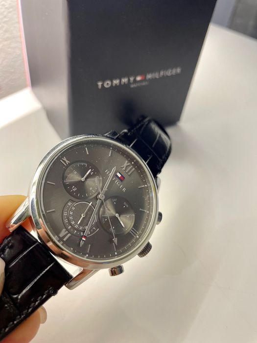 Ceas Tommy Hilfiger, curea de piele