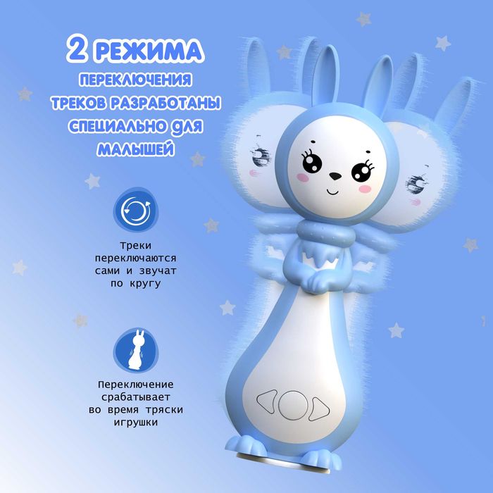 Интерактивная игрушка для детей Зайчик Няня Грызушка