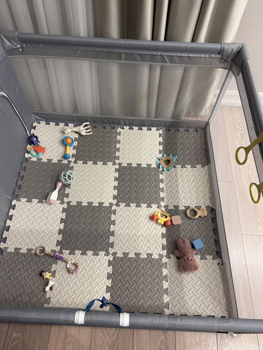 Манеж и коврик-пазл