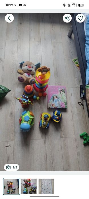 Детски играчки и матрак