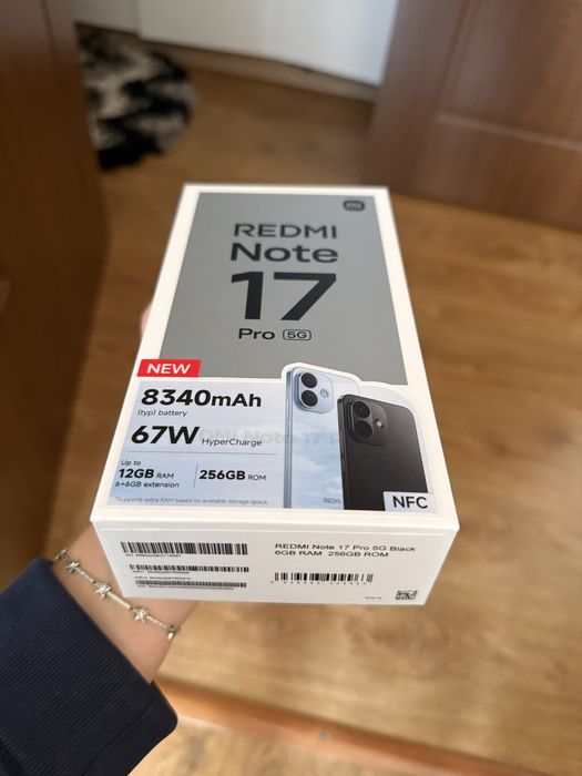 NOU SIGILAT Xiaomi Redmi Note 17 Pro 5G – 256GB / 6GB RAM