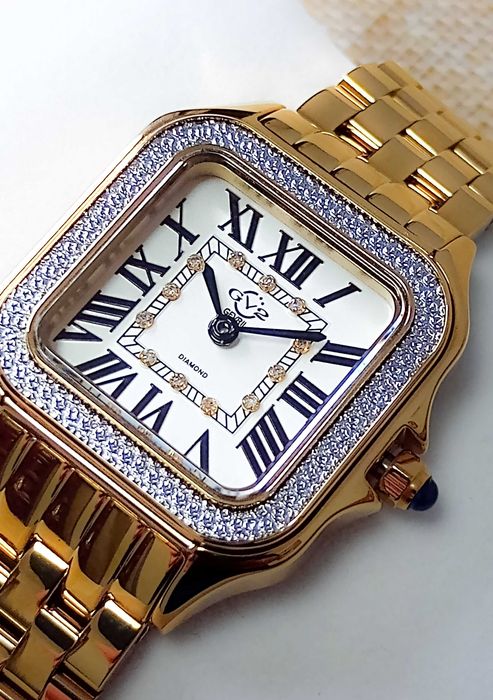 Ceas GV2 by Gevril  12112B Milan Swiss Quartz  Diamond – Femei