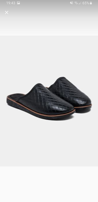 Тёплые Мужские классические тапочки с мехом, для зимы