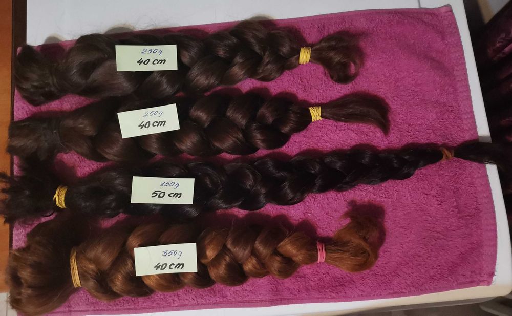 Cozi Împletite din Păr Natural 100%! De Calitate! Vezi Imagini! Descriere! *Pentru Prelucrare*( Extensii, Peruci, Cozi, etc.) i