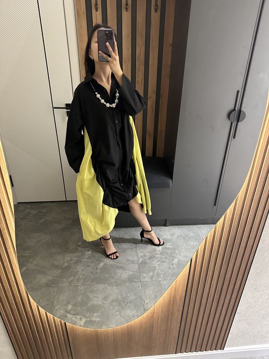 Платье рубашка Китай оверсайз