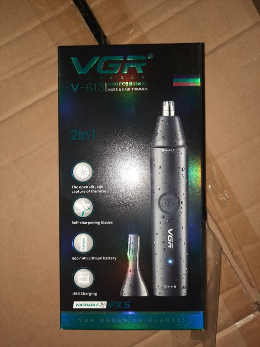БЕПУЛ Доставка,Триммер для носа и стрижки волос VGR V-613 USB-зарядка