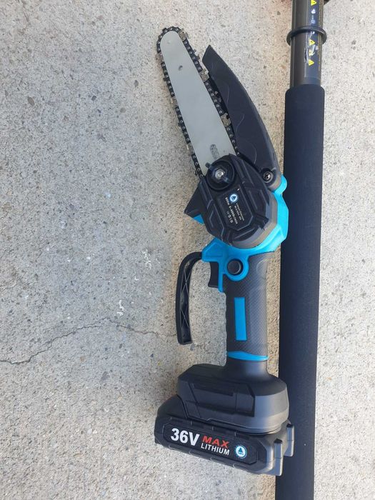 3 в 1 Резачка и Ножица с прът - удължител Акумулаторни