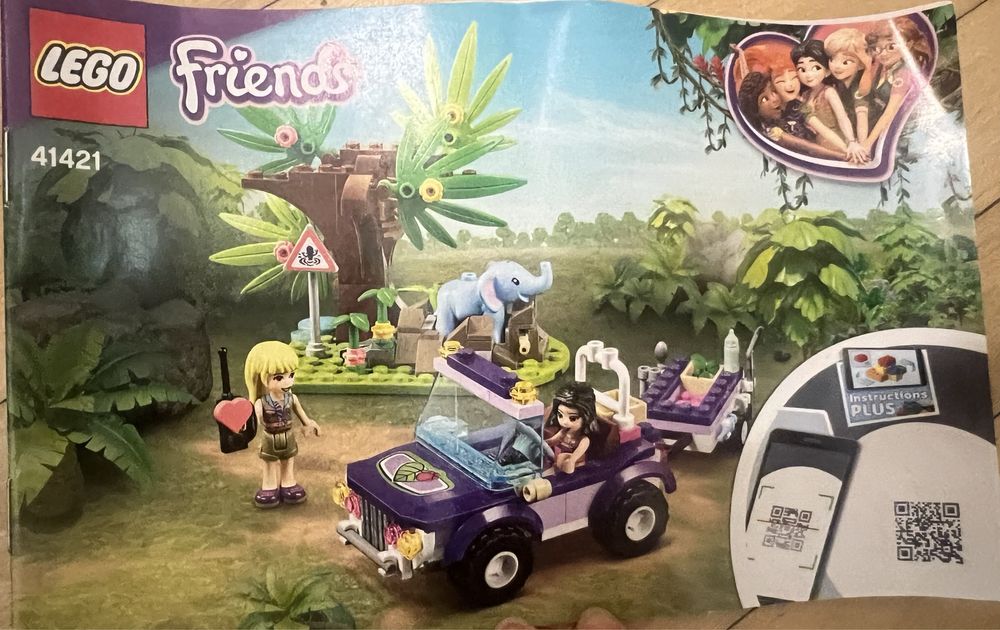 LEGO Friends - Salvarea puiului de elefant din jungla 41421,