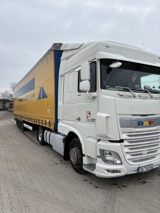 Vand Daf XF460 an fabricatie 2015 si remorca Krone extensibila 2017