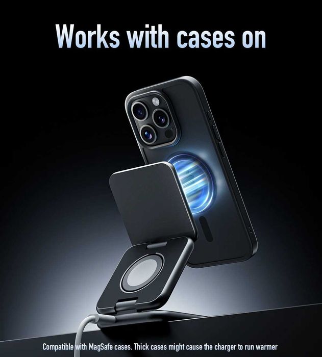 KUXIU X40 3-in-1 MagSafe Foldable Charging Stand sotiladi.