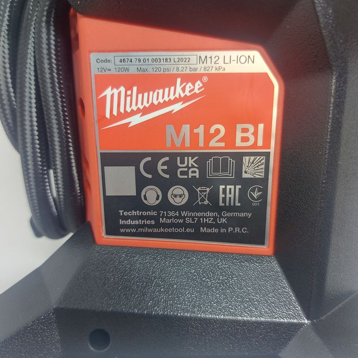 ПРОМОЦИЯ.Акумулаторен компресор Milwaukee M12 BI-0