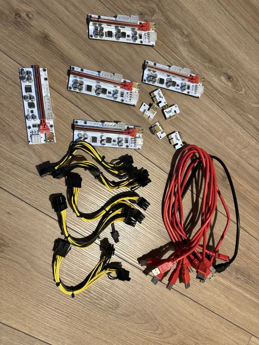 PCI-E Riser + Splitter Alimentare Placa Video 6+2