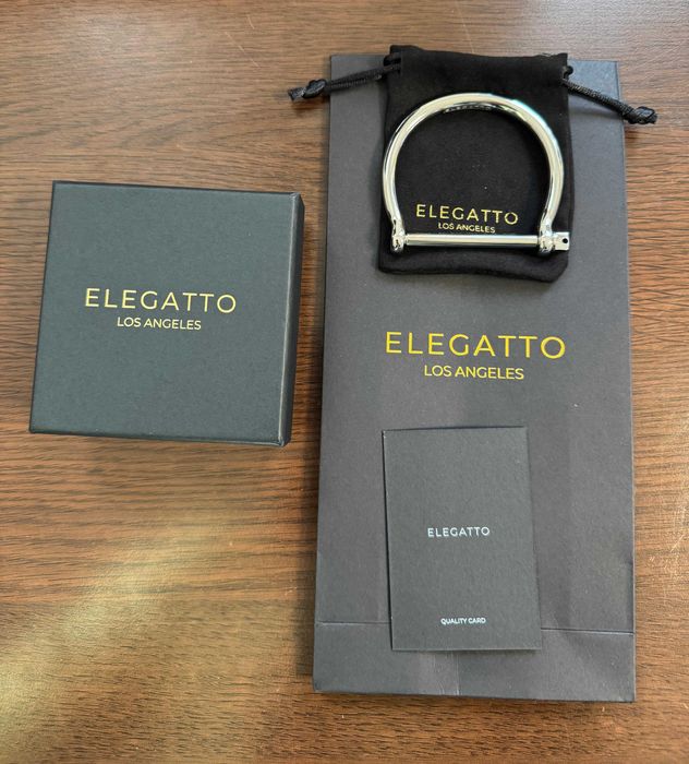 Bratara Elegatto Silver Bangle