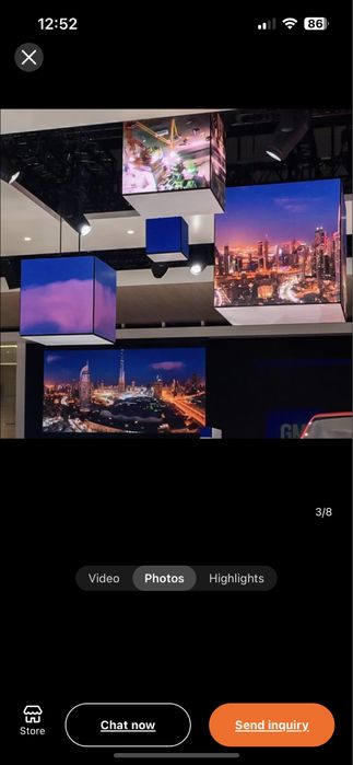 Led cub Led panel 2.5p sмart phone set рекламен лед екран