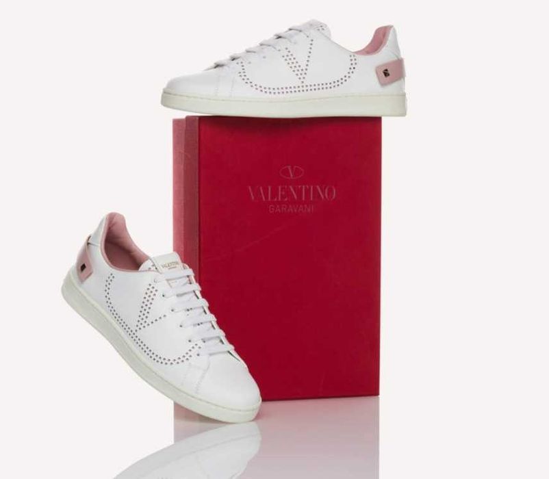 Pantofi sport casual de lux 40 Valentino Garavani piele naturala superioara
