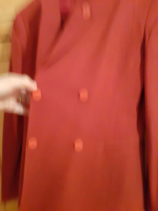 Compleu Sacou și Pantalon,măsura 40-42, firma Dika Spania ,roșu,lână,