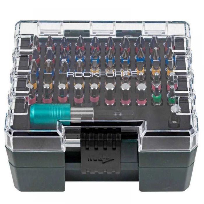 НЕМСКИ Комплект битове 102 части ROCKFORCE, RF-21023 + ЛЕД ФЕНЕР