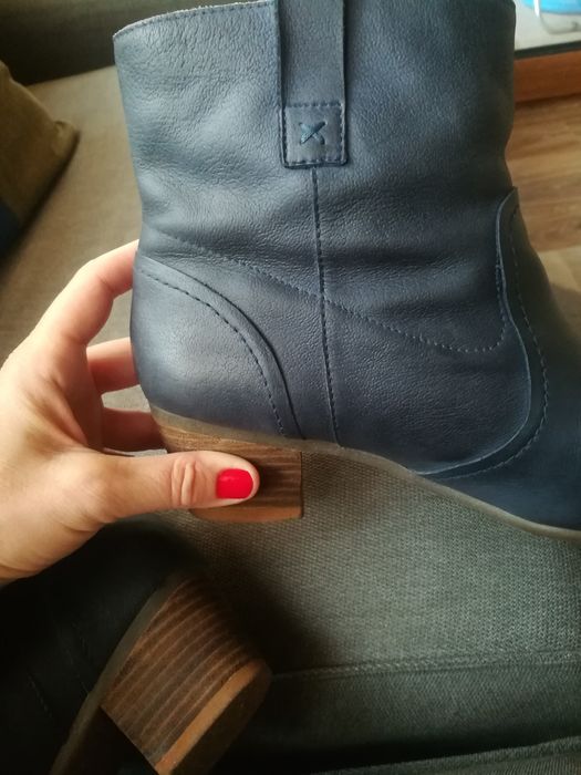 Дамски Боти  U.S Polo от естествен велур/кожа