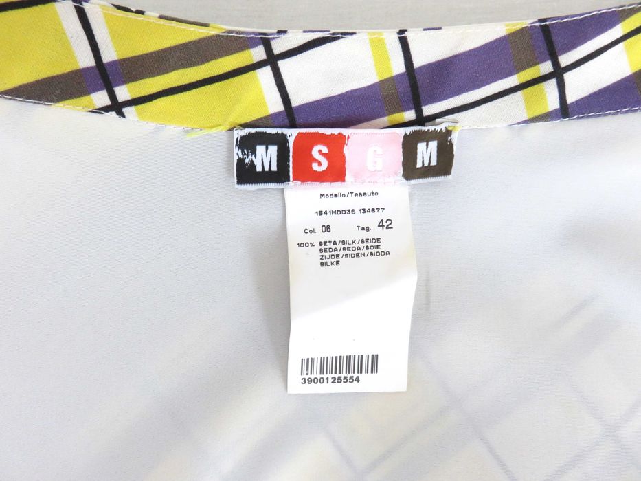 Копринена пола MSGM, миди дължина, S - M