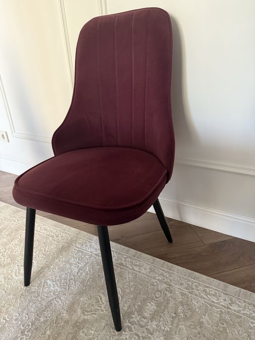 Стулья бордовые велюр 8шт