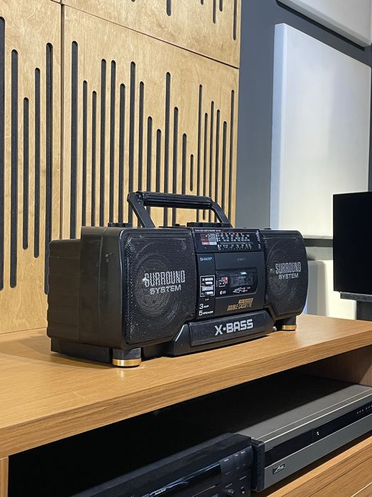 Radio casetofon boombox sharp wq t352 servisat