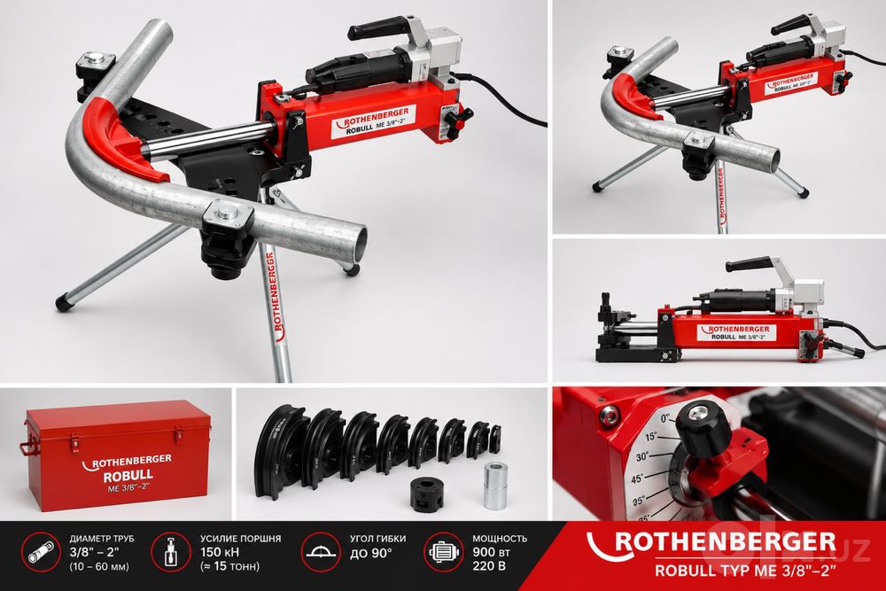 ROTHENBERGER ROBULL ME 3/8–2” — профессиональный трубогиб