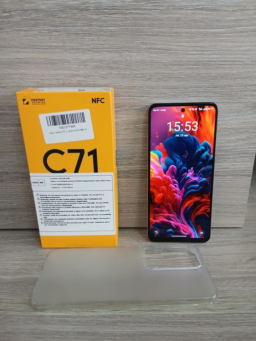 Realme C71/8+8GB RAM/White/256GB memorie