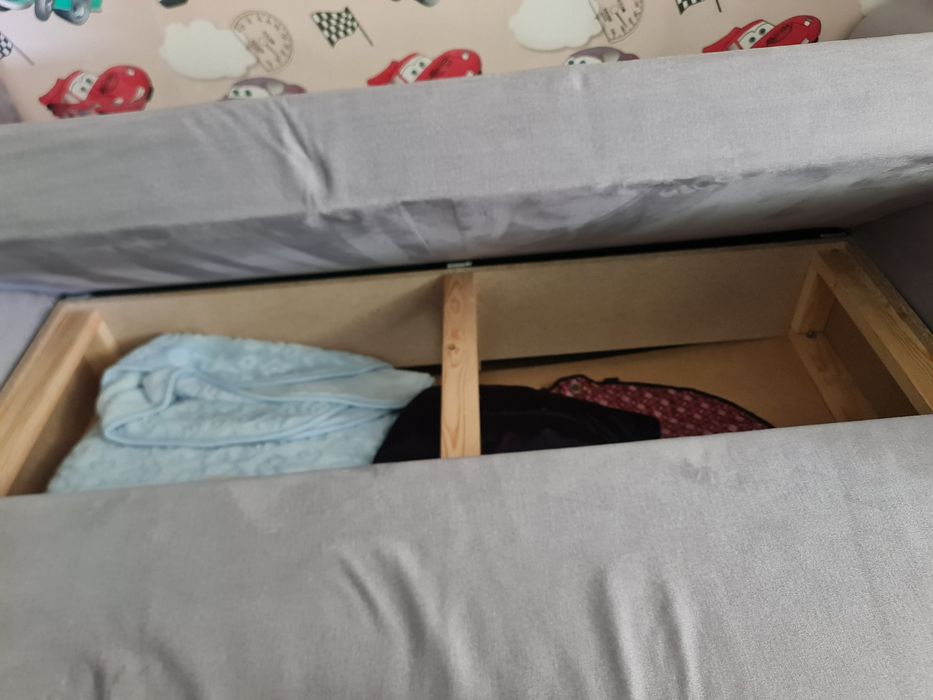 Coltar extensibil gri deschis catifea