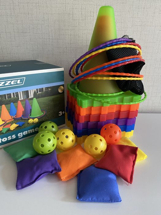Детски комплект - Игра за хвърляне - конуси, топки … Kruzzel 26514 –