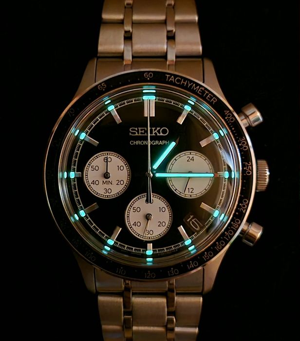 Seiko Chronograph SSB479P1 Reverse Panda Quartz