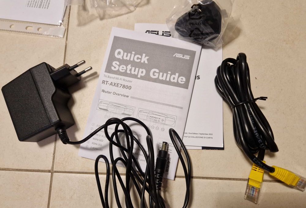 Гейминг рутер ASUS RT-AXE7800, Tri-Band, Wi-Fi 6E