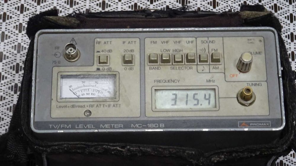 Уред за измерване на ниво на тв сигнал