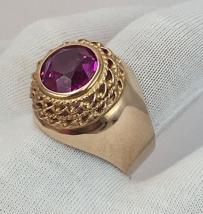 Советское винтажное кольцо 583 пробы