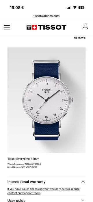 Vand ceas Tissot de 42  full box la cutie nou cu acte de provenienta si originalitate