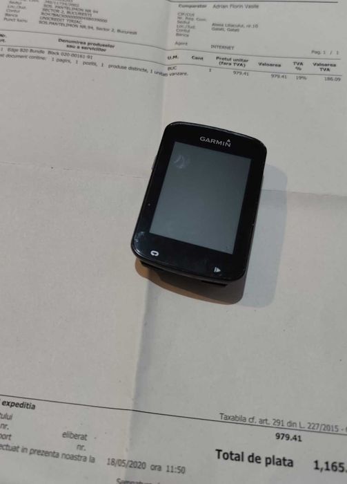 Ciclocomputer Garmin 820 Edge