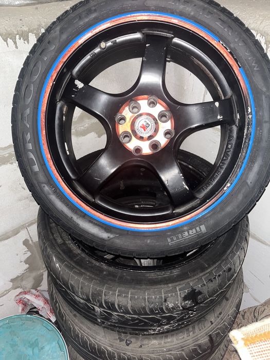 Диски титановые с резиной