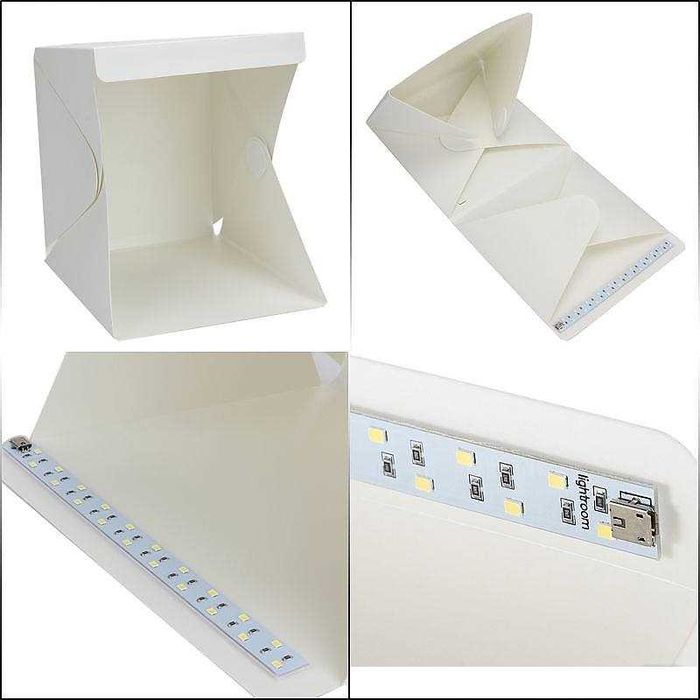 Фото кутия, фото палатка, палатка за снимки с LED светлина