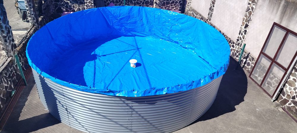 Vând bazin circular cu cadru galvanizat, diametrul de 6m și 10m ideal pentru piscicultură ,
