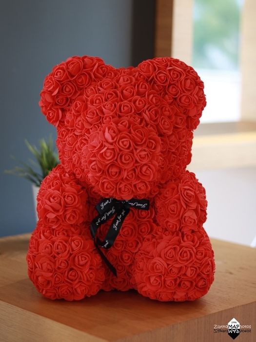 Мече изработено от рози перфектният подарък / Rose bear / Мече от Рози